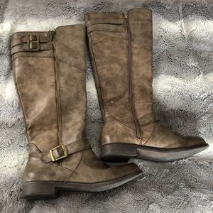 JustFab tall brown boots